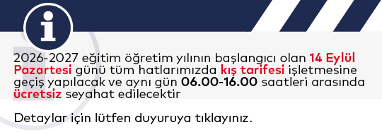 Metrolarda Kış Tarifesine Geçiliyor