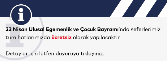 23 Nisan'da Toplu Ulaşım Ücretsiz