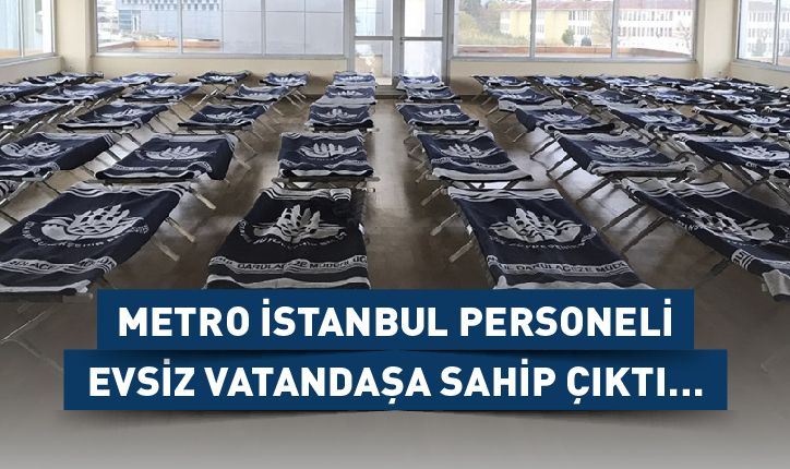 Metro İstanbul Personeli Evsiz Vatandaşa Sahip Çıktı…