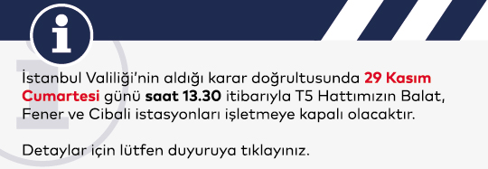 Valilik Kararı ile İşletmeye Kapatılacak İstasyonlar