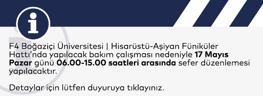 F4 Boğaziçi Üniversitesi | Hisarüstü-Aşiyan Füniküler Hattı'nda Bakım Çalışması