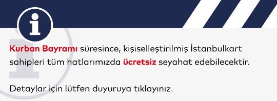Kurban Bayramı’nda Ulaşım Ücretsiz