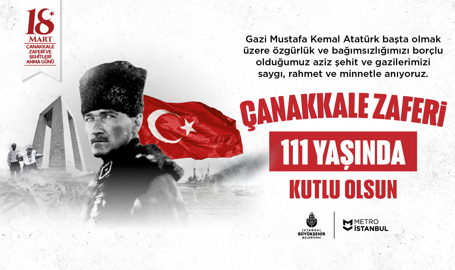 Çanakkale Zaferimiz 111 Yaşında, Kutlu Olsun