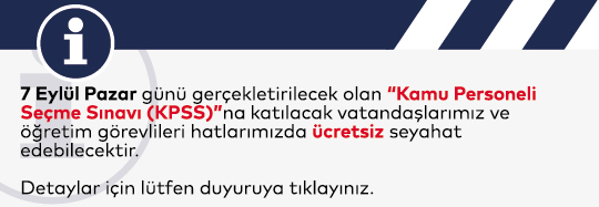 Kamu Personeli Seçme Sınavına Ücretsiz Seyahat Kararı