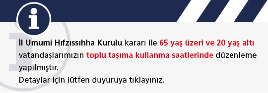 Toplu Taşımada Yaş Sınırında Düzenleme!