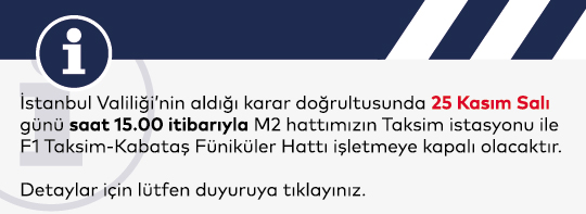 Valilik Kararı ile İşletmeye Kapatılacak İstasyonlar