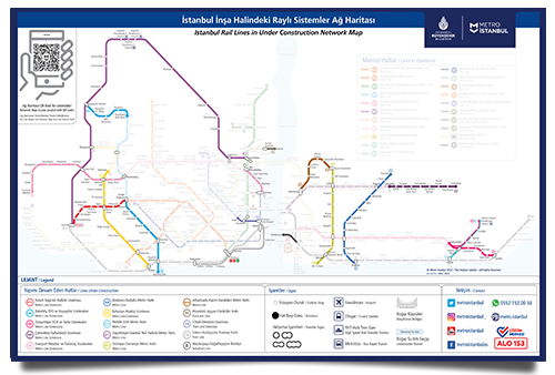 Istanbul Metro Station Map Network Maps